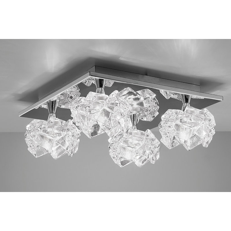 Wanda Glass Semi Flush Mount