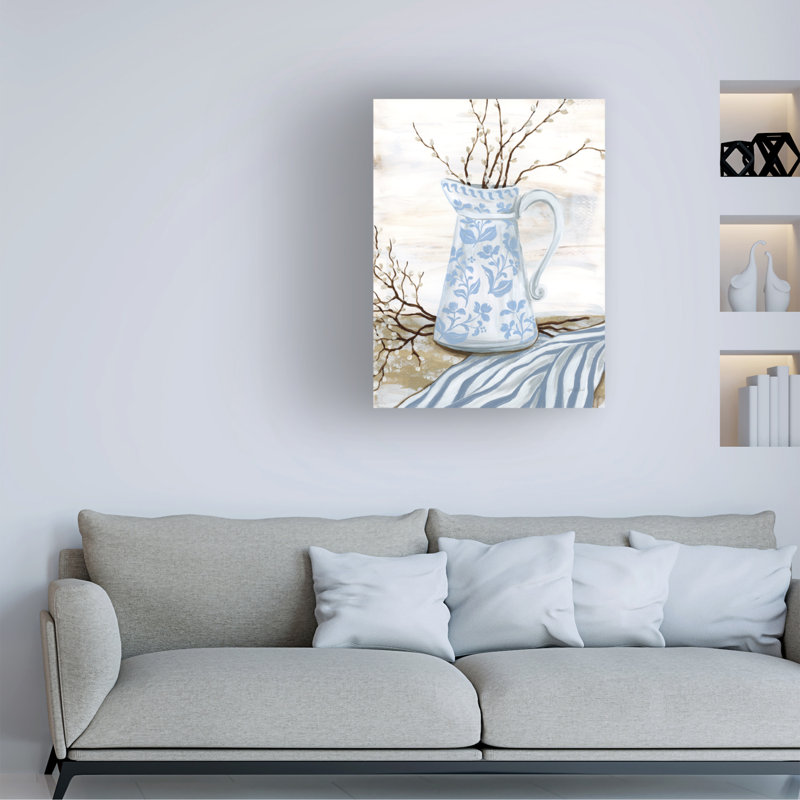 Art mural sur toile de style maison de campagne de Chantilly, Yvette St. Amant, H 19 po x l 14 po