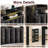 Kenily Upholstered Headboard with Storage Bags, LED Lights and Charging Station-114236095