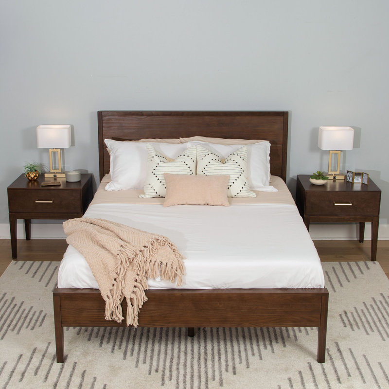 Lauritzen Duo Bedroom Set With 2 Nightstands, Queen