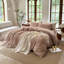 Ensemble de housse de couette rayé 100% coton délavé DONEUS-113054932-120141894