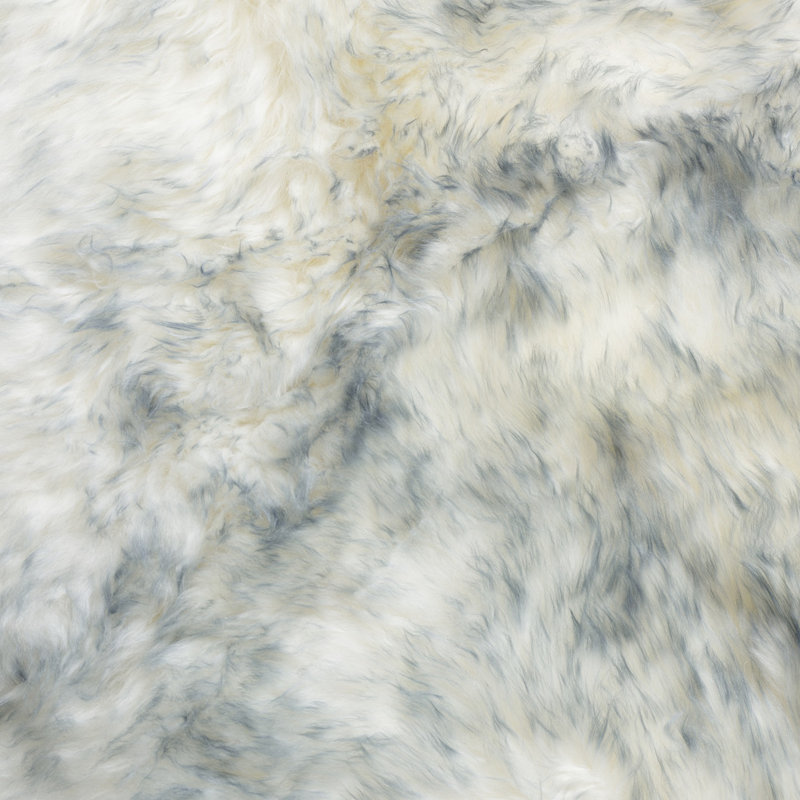 Solid Colour Sheepskin Shag 110cm X 180cm Area Rug
