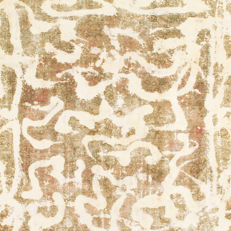 Tapis décoratif multicolore à motif abstrait, Carré 7 pi