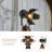 Egremt 55'' Modern Industrial Cinema Adjustable Tripod Floor Lamp For Bedroom