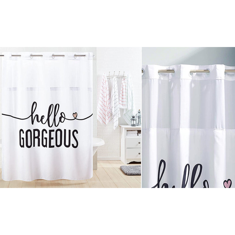 Hello Georgous Polyester Shower Curtain