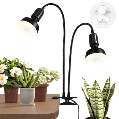 Barrina OG11A2 Clip On Grow Light for Indoor Plants, 4000K 22W, Black