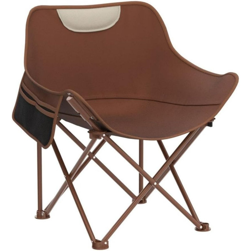 Sandon Folding Camping Chair, Brown, Brown