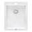 Ruvati 16 x 20 inch epiGranite Drop-in Topmount Granite Composite Quartz Single Bowl Wet Bar Prep Sink - Arctic White Matte --48744131