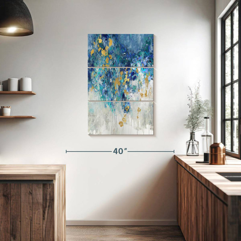 Avery Cascading Blues II, H 38 po x l 24 po