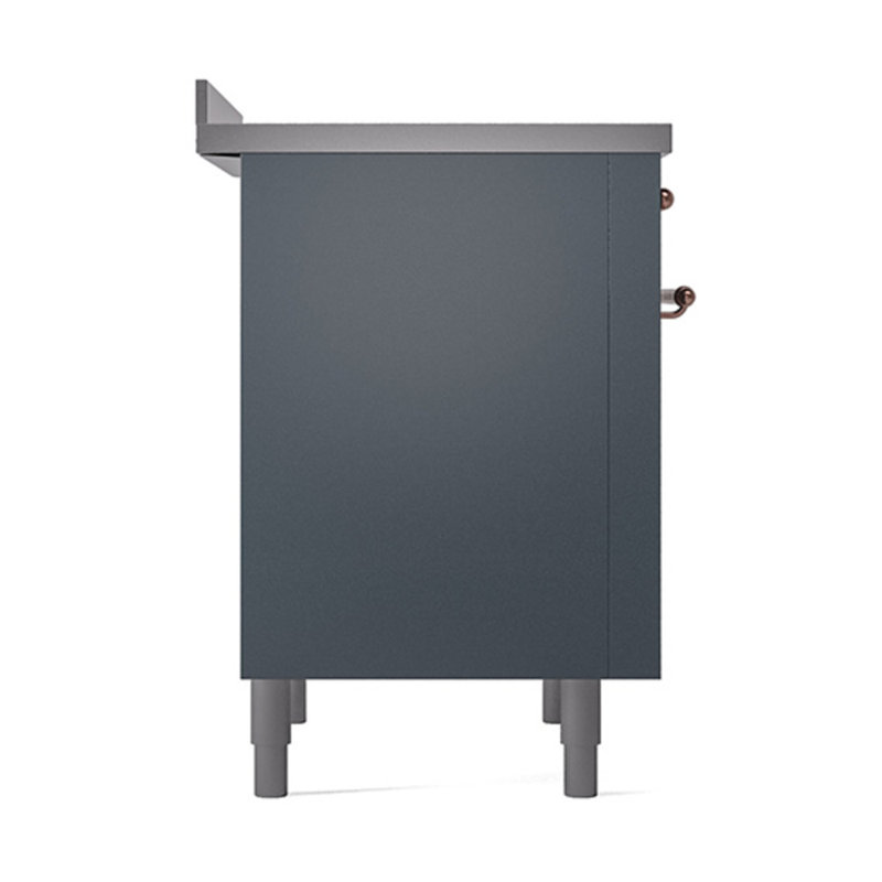 ILVE Nostalgie II Noblesse 36 in Induction Range, Blue Gray/Copper