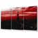 Empire State Building Red Glow - 3 Piece Wrapped Canvas Print