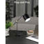 Lampe de bureau Skillern en métal esthétique, noire, moderne, avec bras articulé réglable et base lestée, idéale pour le salon ou la chambre. Puissance maximale : 60 W (culot E26), 110-120 V.
