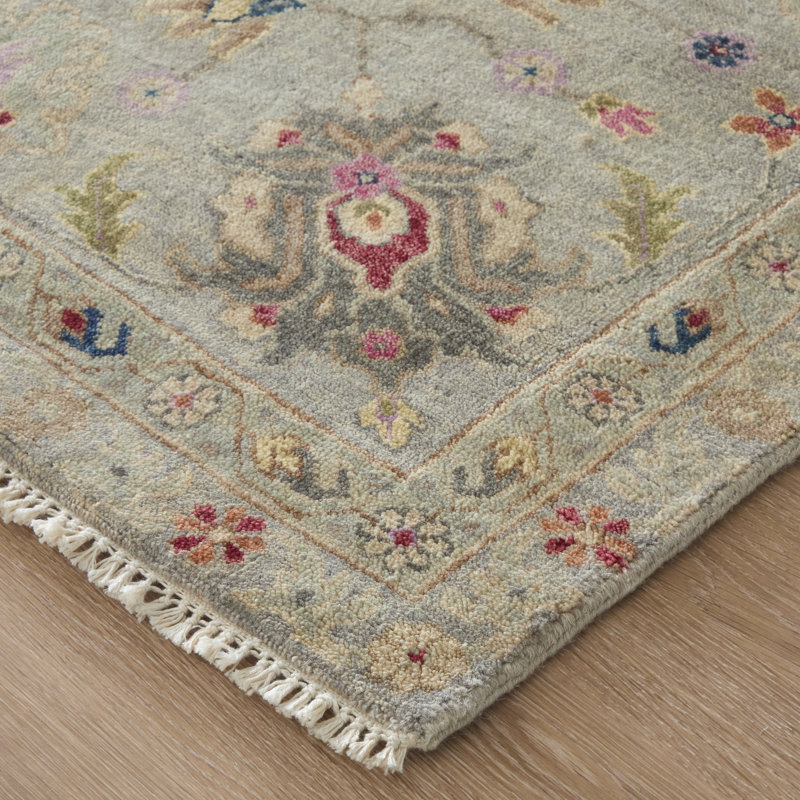 Bhatia Traditional Oriental Gray Area Rug, Rectangle 8'6" x 11'6"