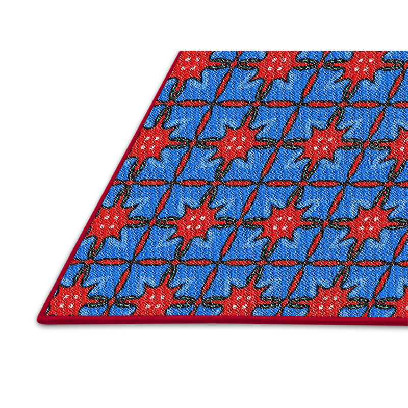 Geometric Indoor Rug, Rectangle 5' x 7'