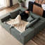 Canapé modulaire rembourré en velours Corduroy