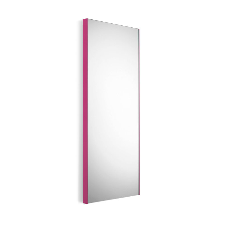 Speci Flat Metal Wall Mirror, Red, 37.8" H x 23.6" W