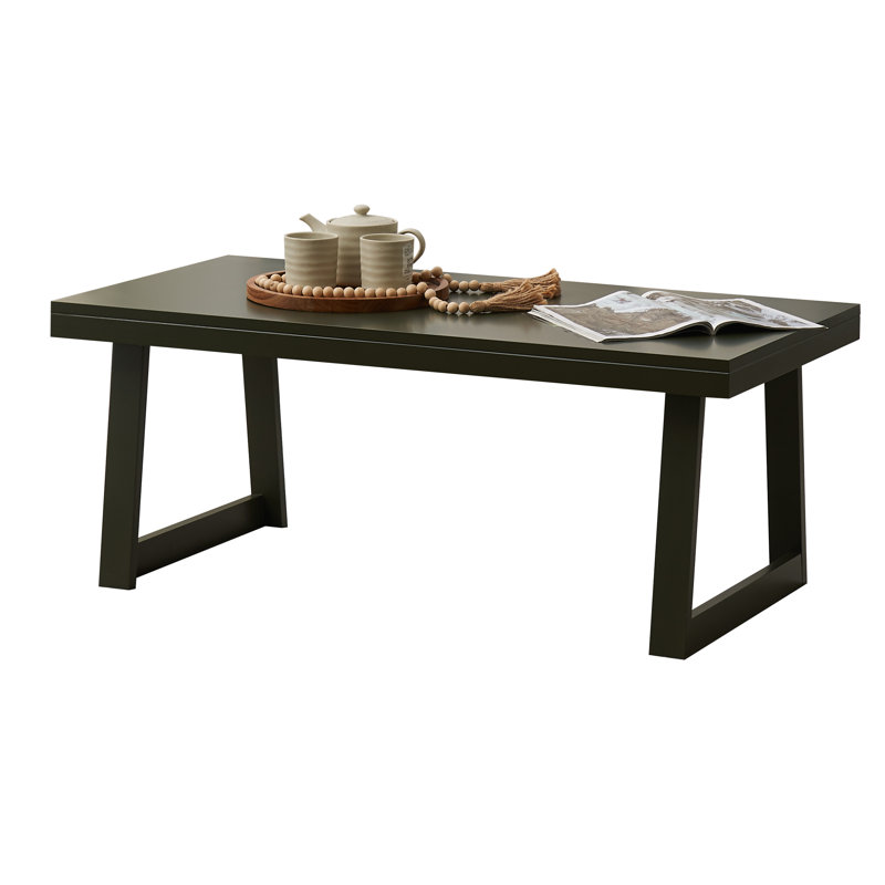 Table basse rectangulaire en bois Charlie, tables d'appoint décoratives pour salon, Caviar