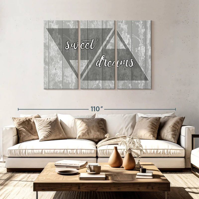 Tergel Dreams & Ambitions Quote, 48" H x 74" W