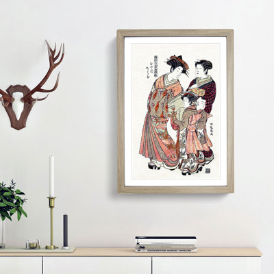 Courtesan Shiratama by Isoda Koryusai - Picture Frame Painting Print