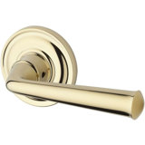 Federal Privacy Door Lever with Traditional Round Rose