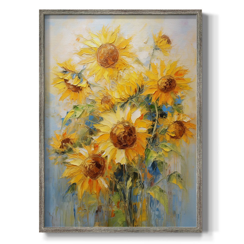 Reproduction encadrée FLORAL Series CDXLVII - bois massif, H 11 po x l 9 po