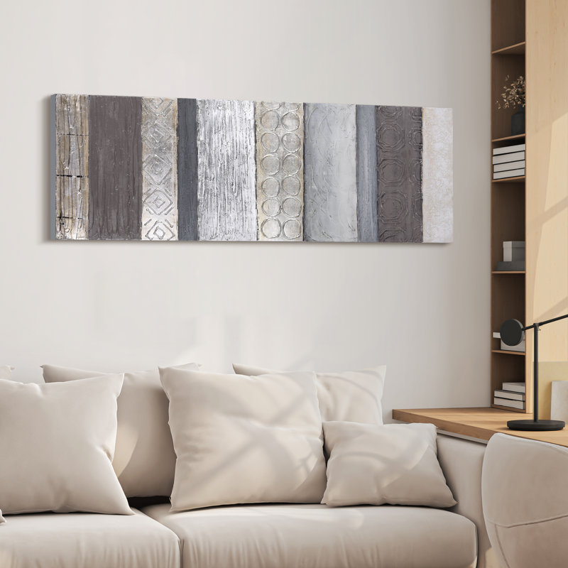 'Fluid' Hand Painted Canvas Wall Art