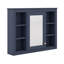 Armoire à pharmacie murale avec miroir et 6 tablettes ouvertes-118474805