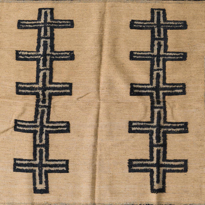 Wool Abstract Indoor Rug, Square 3'
