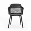 Chaises d'extérieur, mélange de plastique toutes saisons, design courbé élégant (ensemble de 2)