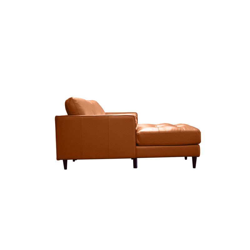 Josselynn Leather Sectional, Right Hand Facing