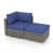 Navy Cushion/Gray Frame