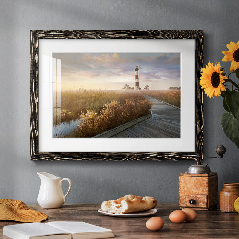 Private Path I Framed On Paper Print, Noir, H 22 po x l 32 po