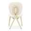 Camellia Field Vanity With Mirror & Chair - Caramel
