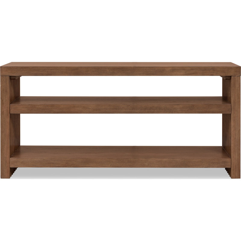 Finnian Console Table, Dark Brown Wood