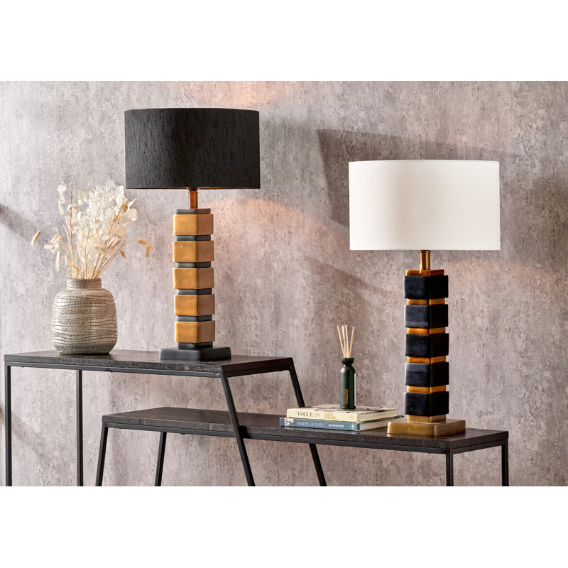 Maximo Aluminum Table Lamp, Matte Black
