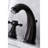 Kingston Brass Metropolitan Two-Handle 3-Hole Deck Mount Widespread Bathroom Faucet with Retail Pop-Up Drain-57817939