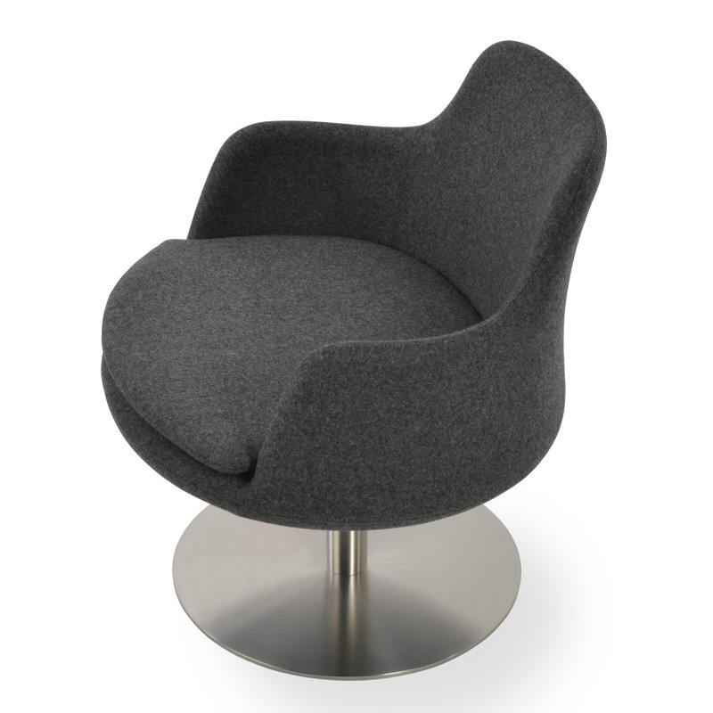 Méridienne pivotante de 28,5 cm de large Dervish, Gris foncé