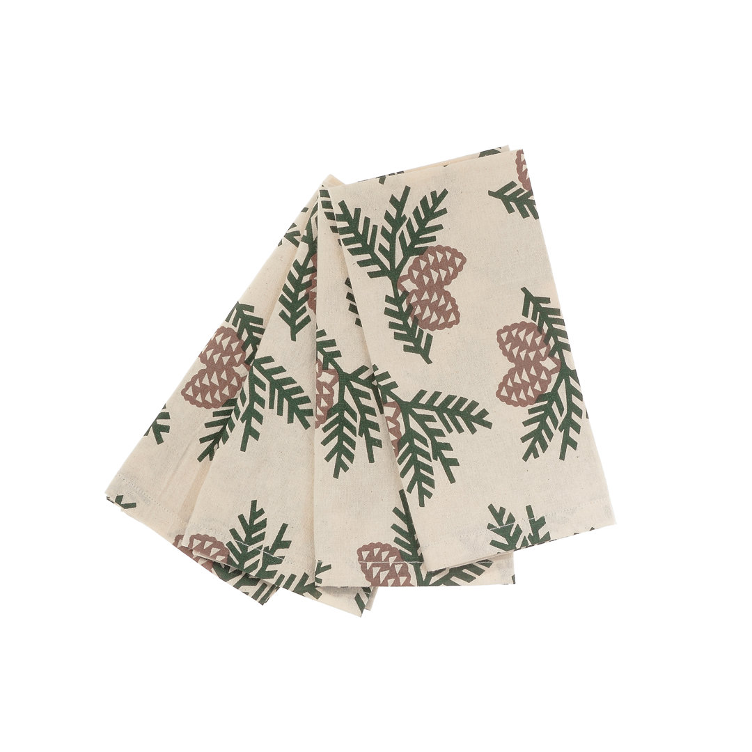 Tyla Cotton Floral Square Napkin (Set of 4) The Holiday Aisle®
