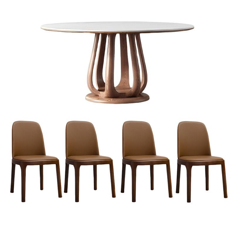 Ensemble de table de salle à manger et de chaises Nordic, H 30,31 po x L 47,24 po x l 47,24 po