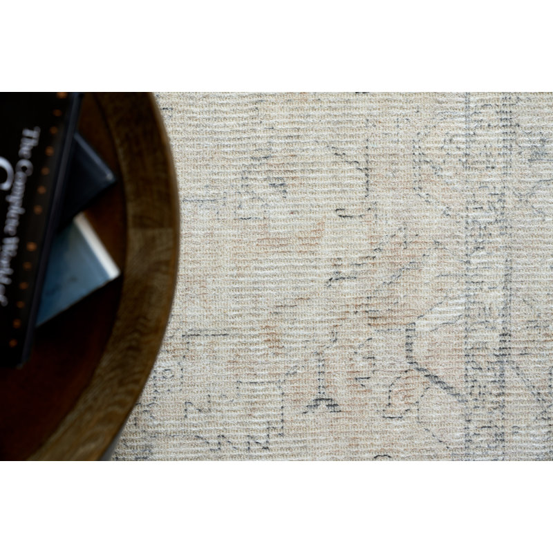 Tuscany Oriental Hand-Loomed Light Beige Area Rug, Rectangle 8' x 10'