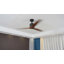 Farmhouse 52 in. integrated Ceiling Fan without Light, with Remote Control and 3 Solid Wood Blades