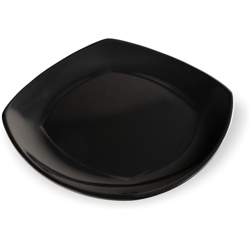 7.75" Melamine Salad or Dessert Plate, Black