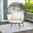 Chanakya Egg Chair with Stand-1656442292