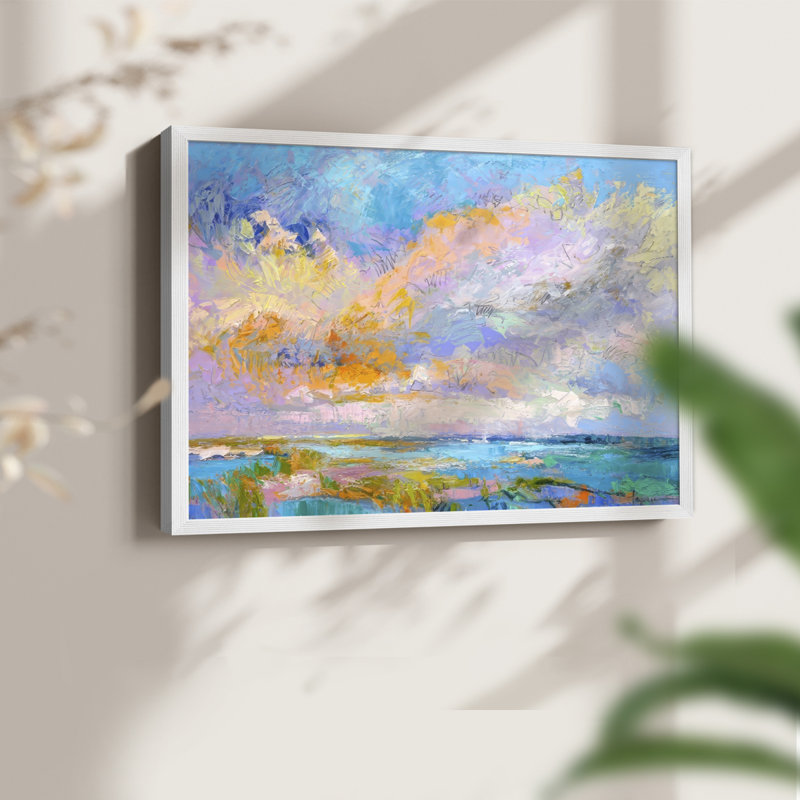 perfect Afternoon -Framed Print - Restickable, White, 16" H x 20" W