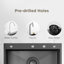 Lavabo simple fait à la main avec robinet cascade BL1.0, finition pierre