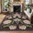 Vintage Boho Rugs Washable Area Rug Low Pile Non Slip Carpet Floral Botanical Accent for Living Room Bedroom Dining Nursery-222753914-222753904