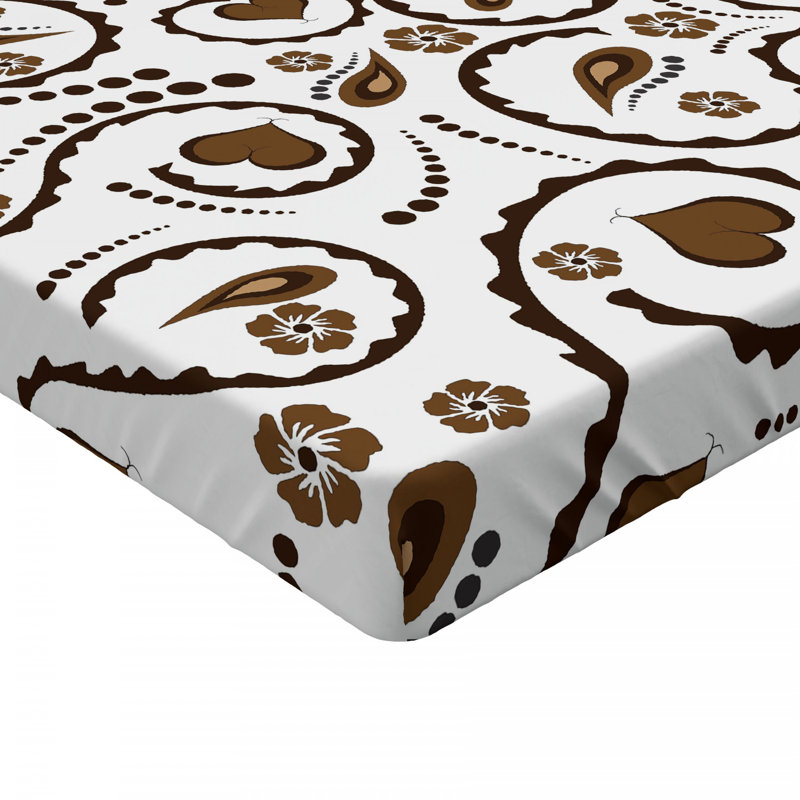 Microfiber Floral Fitted Sheet, Twin XL Fitted Sheet