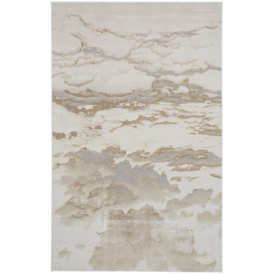 Tapis doré / champagne Shabari