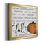 «Fall Giving Thanks» - Reproduction d'art textuel sur toile encadrée-984781824-984781831