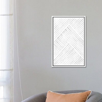 Geometric Line 1 Piece Wall Art on Canvas